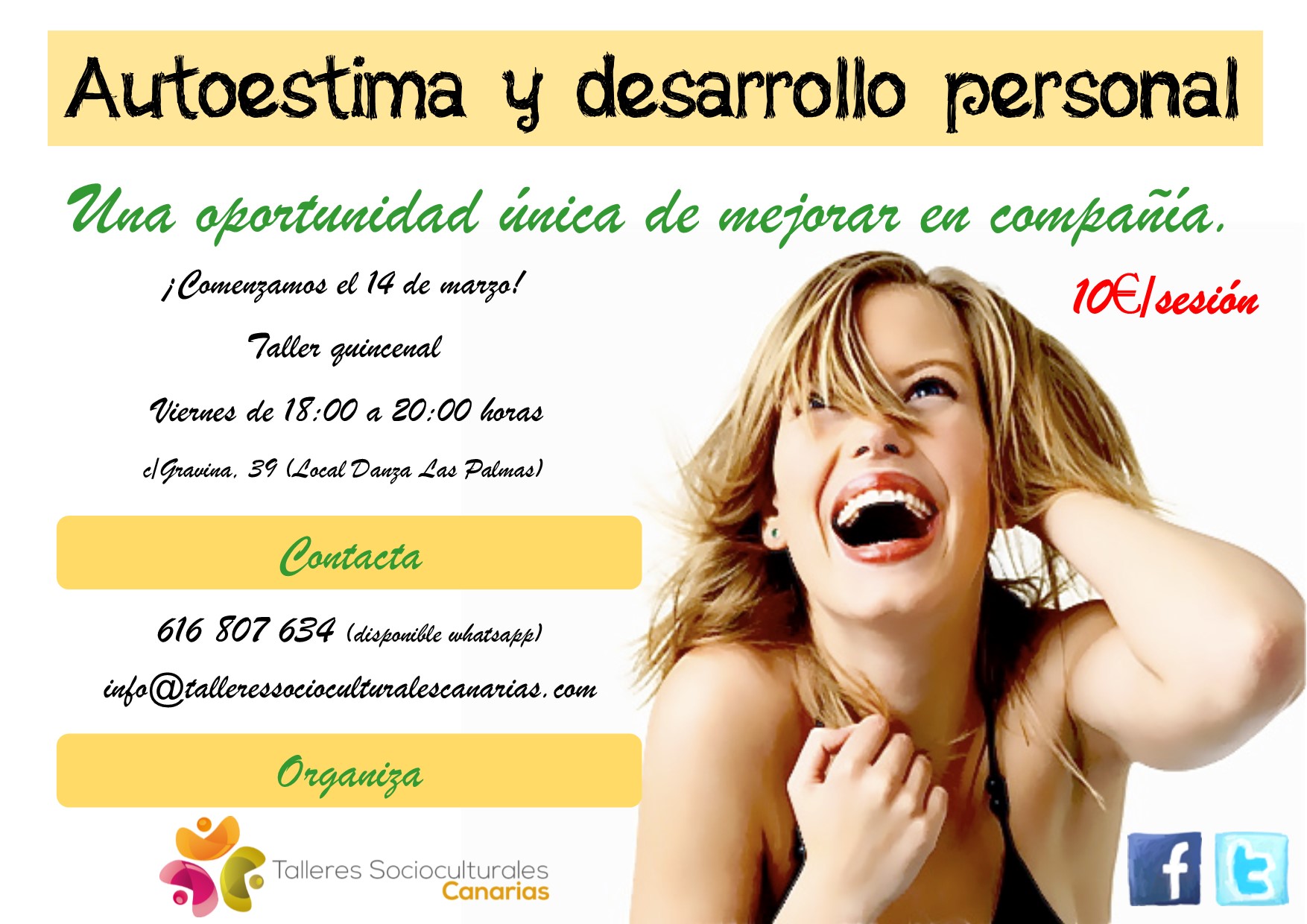Taller de Autoestima y Desarrollo Personal – ¡Comenzamos 14 de Marzo 2014!
