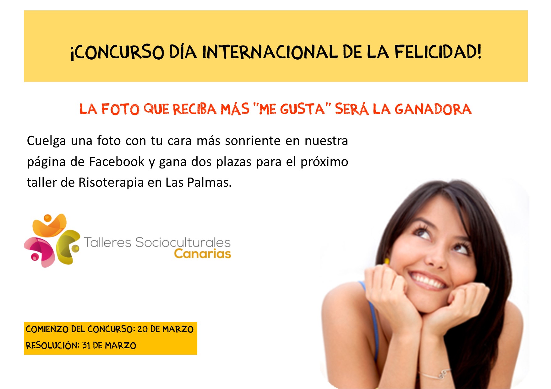 Nuevo concurso por el Día Mundial de la Felicidad